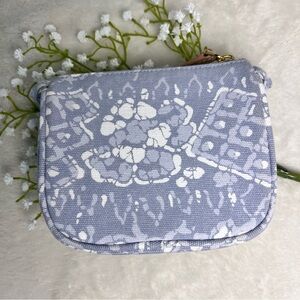 Aerin Batik Design Gray & White Cosmetic Makeup Bag